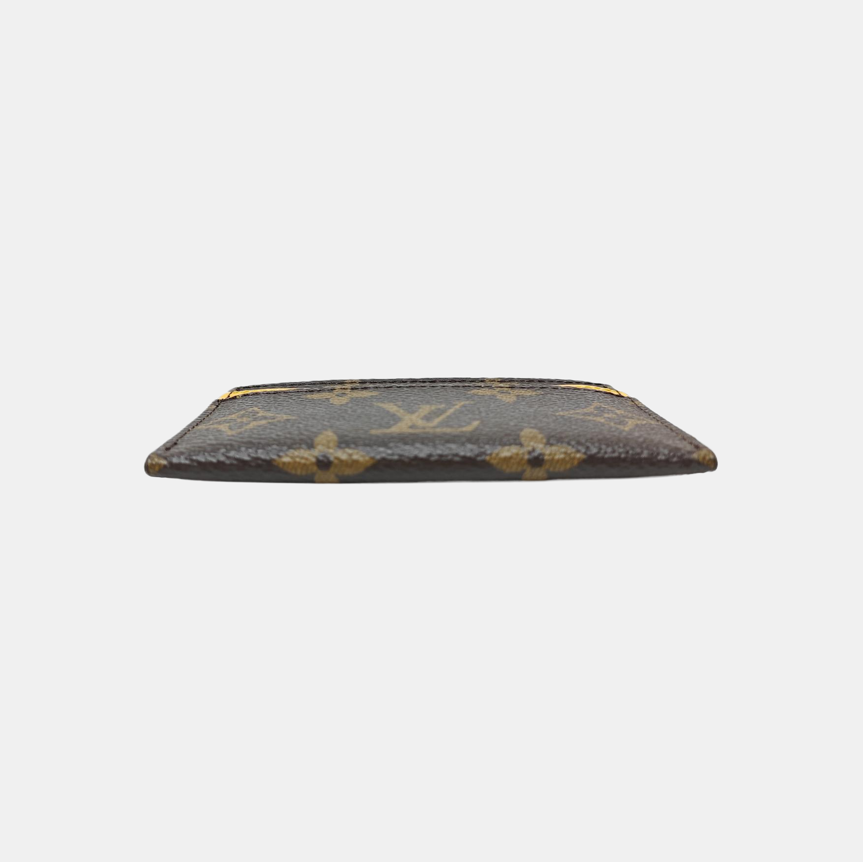 Monogram Coated Canvas Card Holder Brown