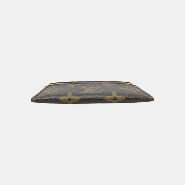 Monogram Coated Canvas Card Holder Brown