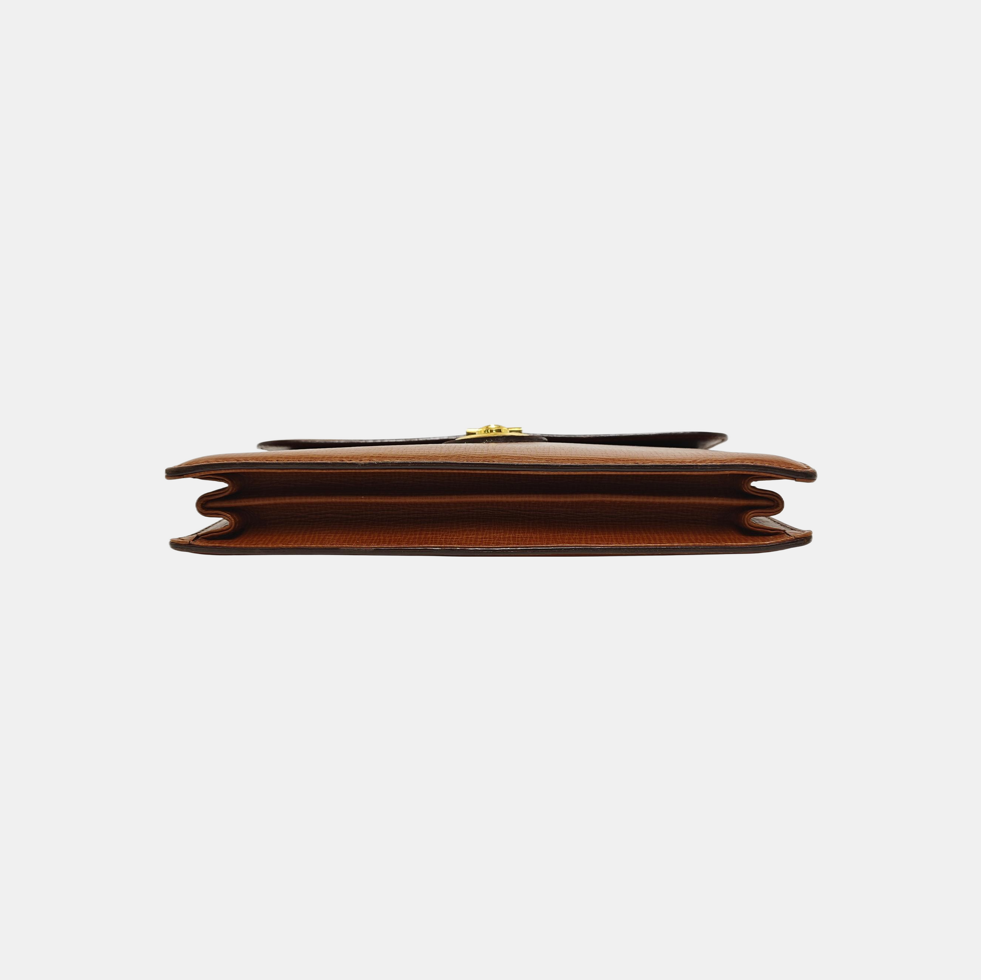 Calfskin Clutch Brown