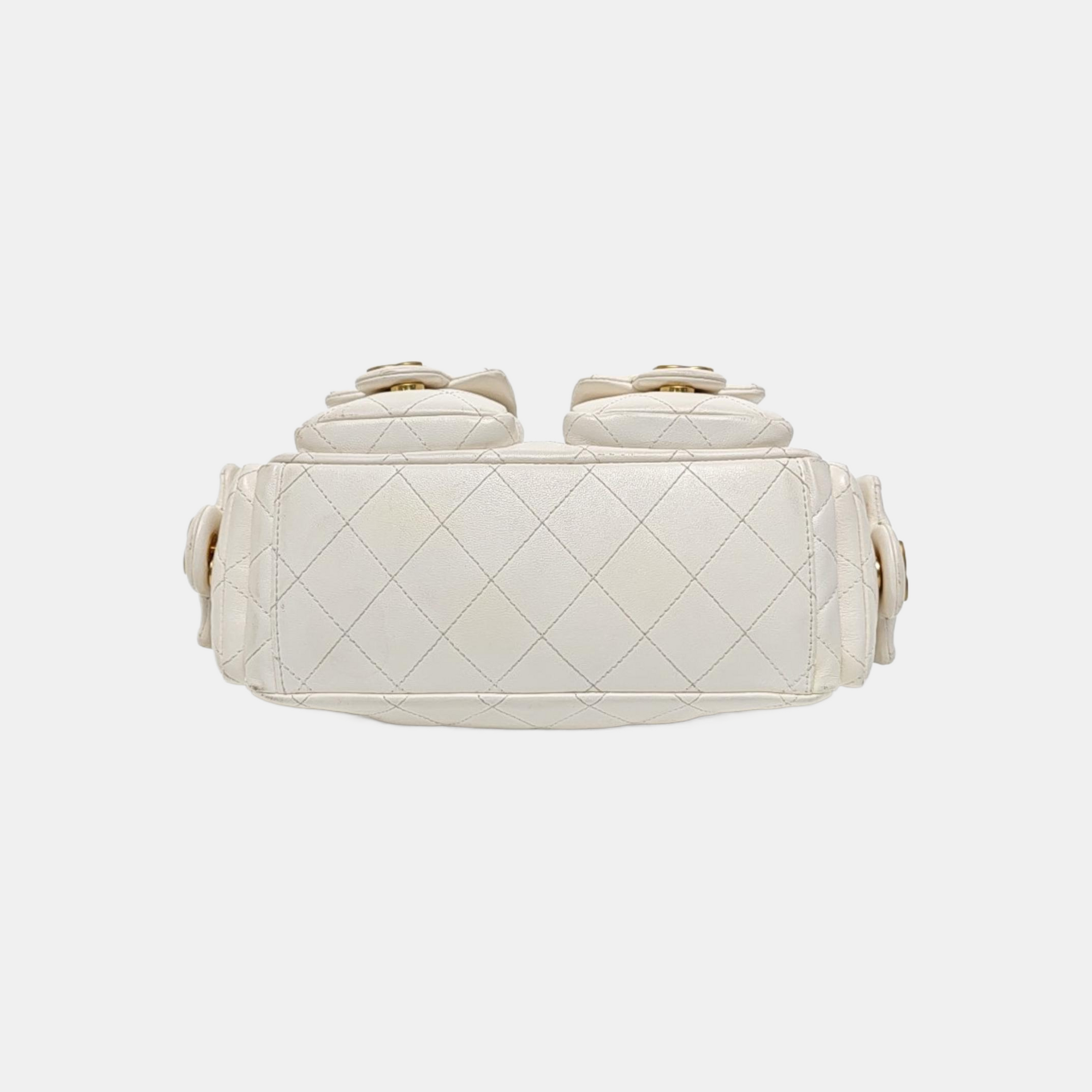 HOBO Quilted Lambskin White