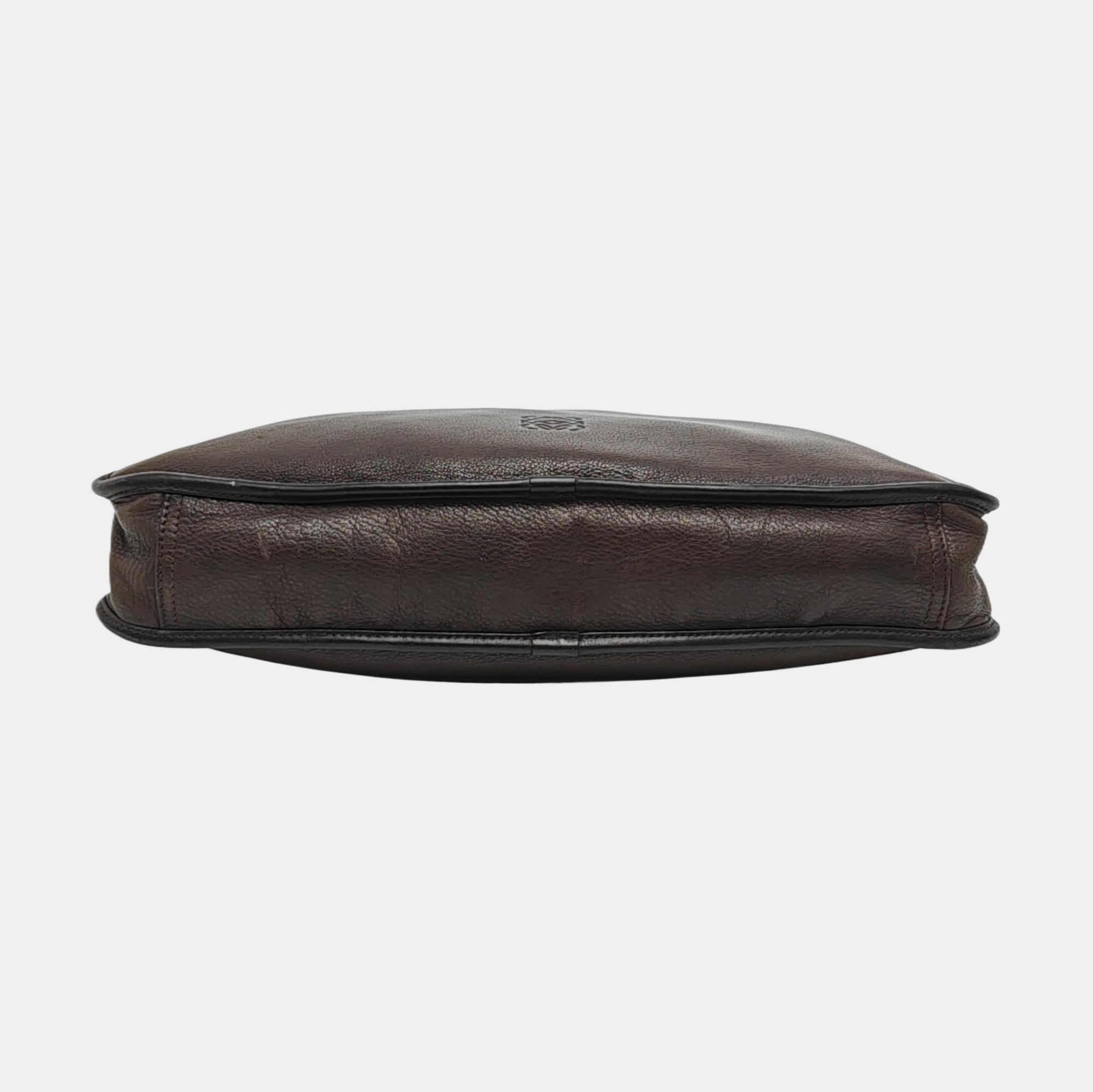 Calfskin Top Handle Bag Brown