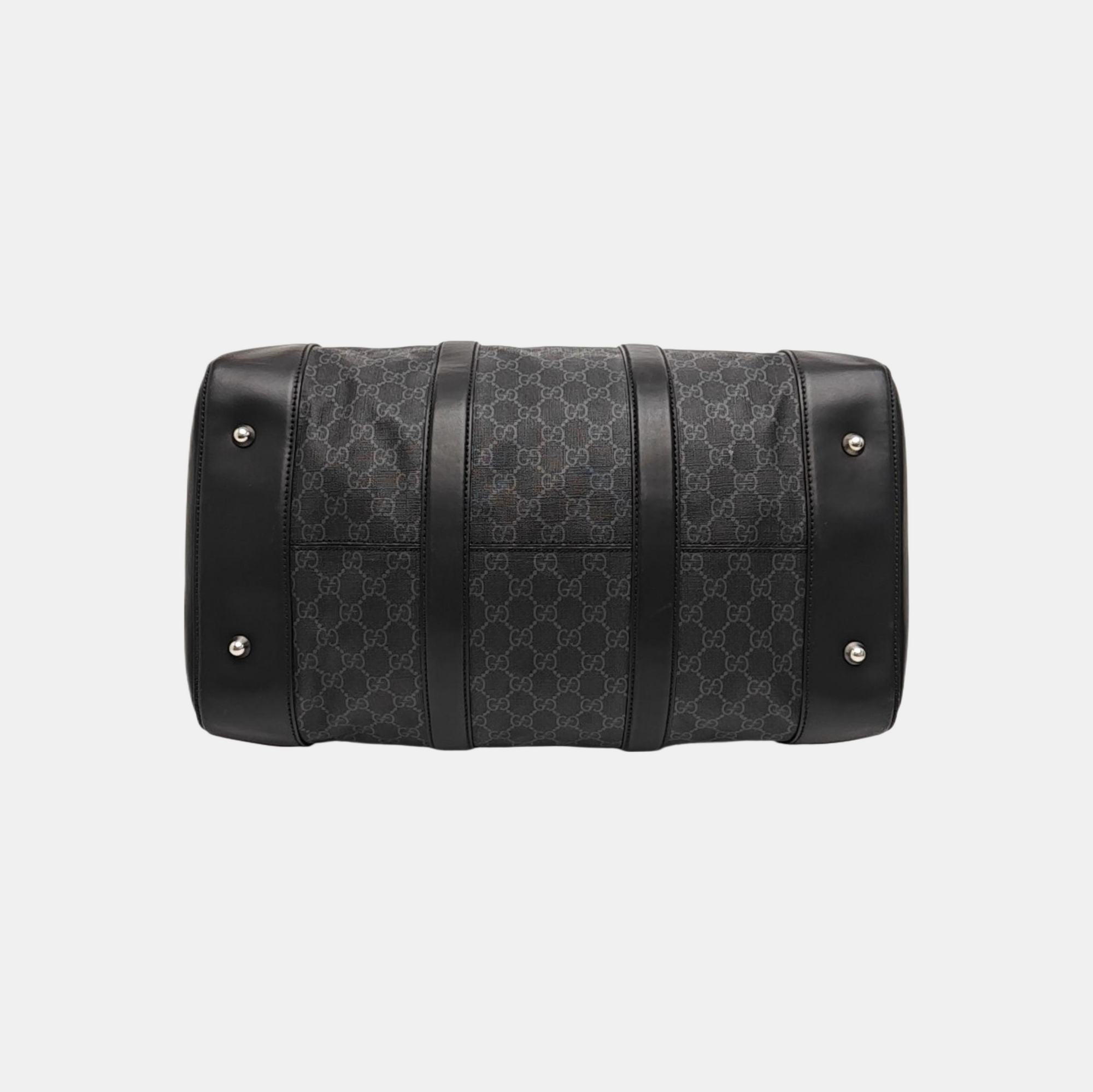 Monogram Coated Canvas Top Handle Bag Black