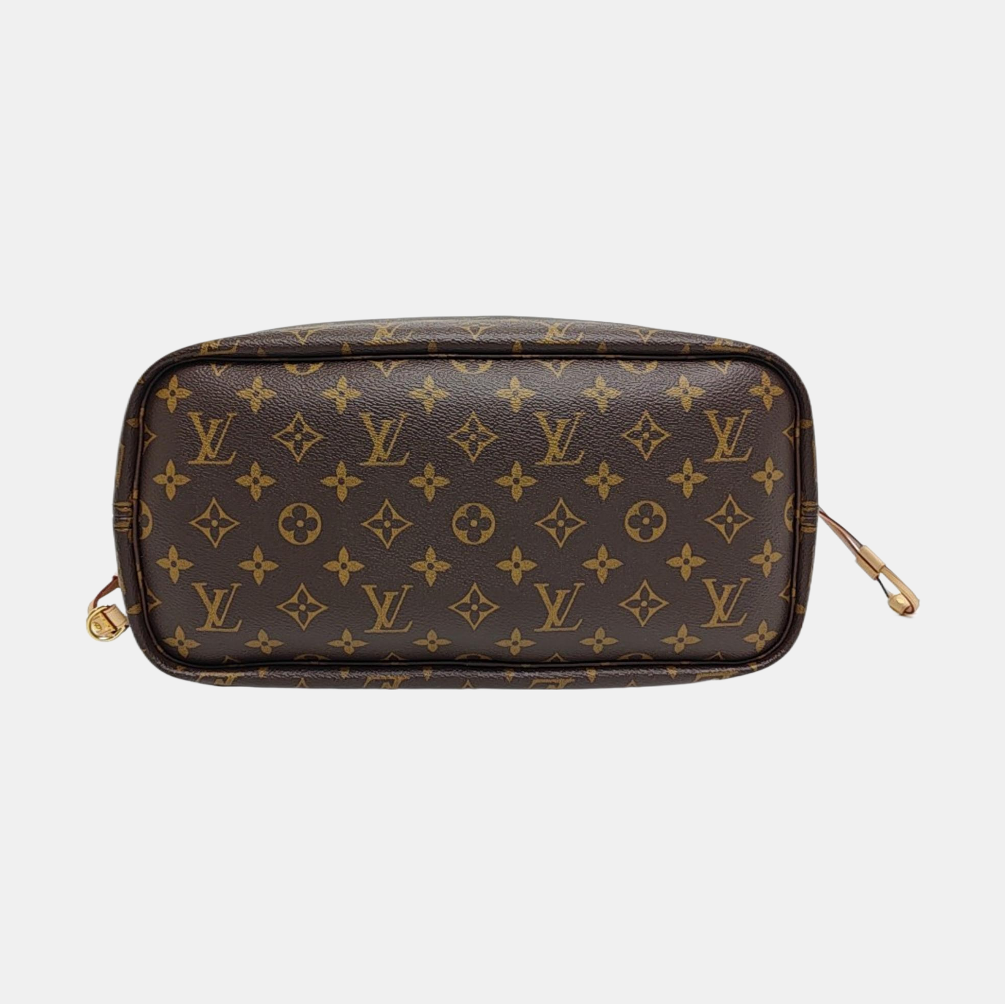 NEVERFULL MM Monogram Coated Canvas Brown