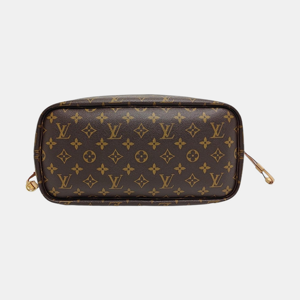 NEVERFULL MM Monogram Coated Canvas Brown