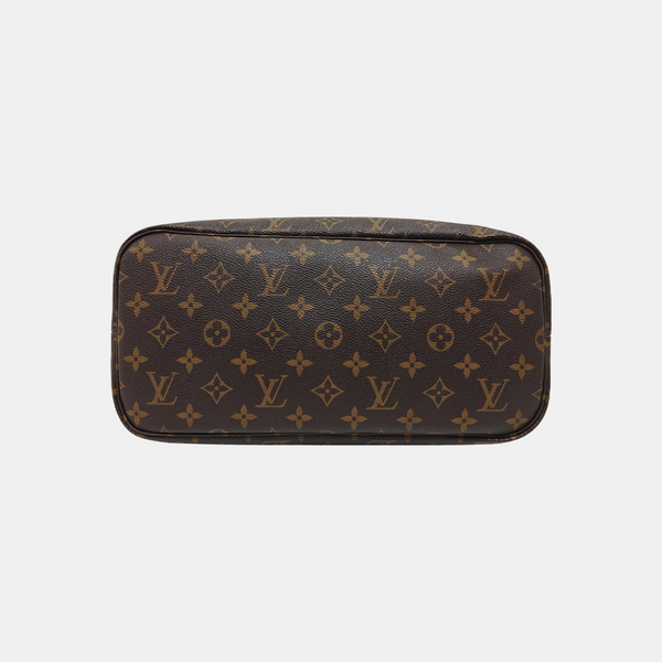 NEVERFULL MM Monogram Coated Canvas Brown