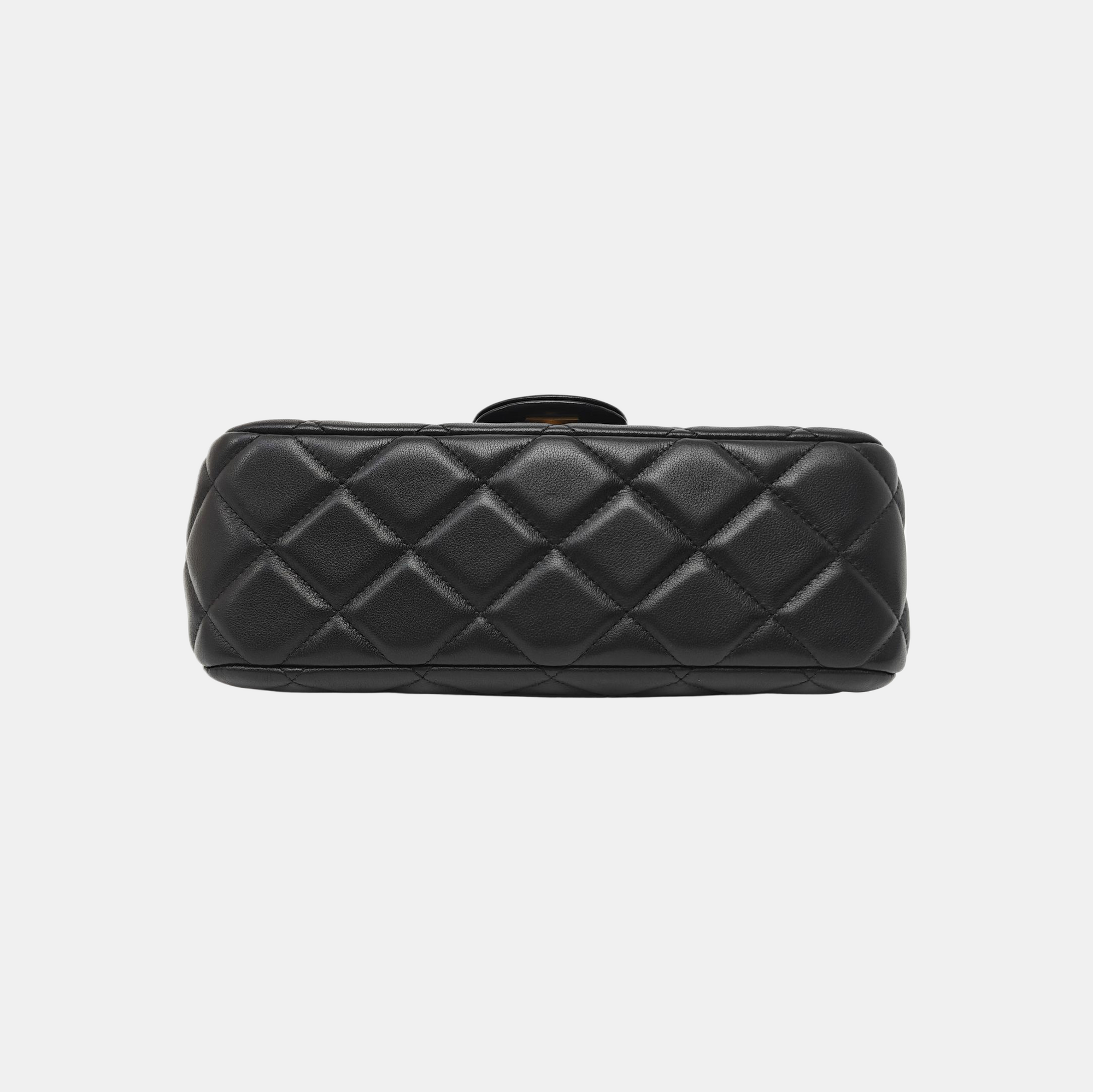 Quilted Calfskin Shoulder Bag Black