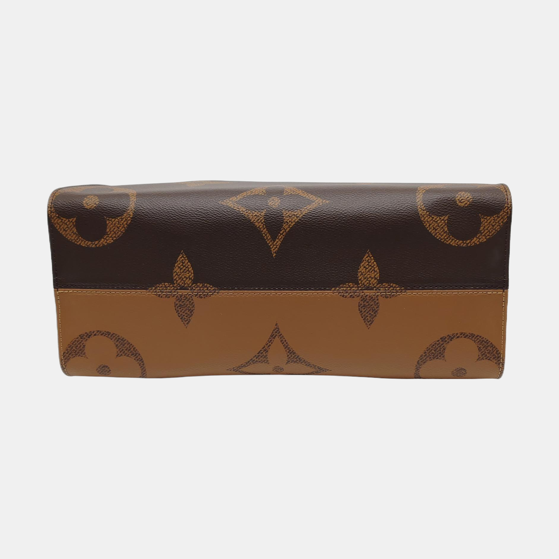 ONTHEGO MM Monogram Coated Canvas Brown