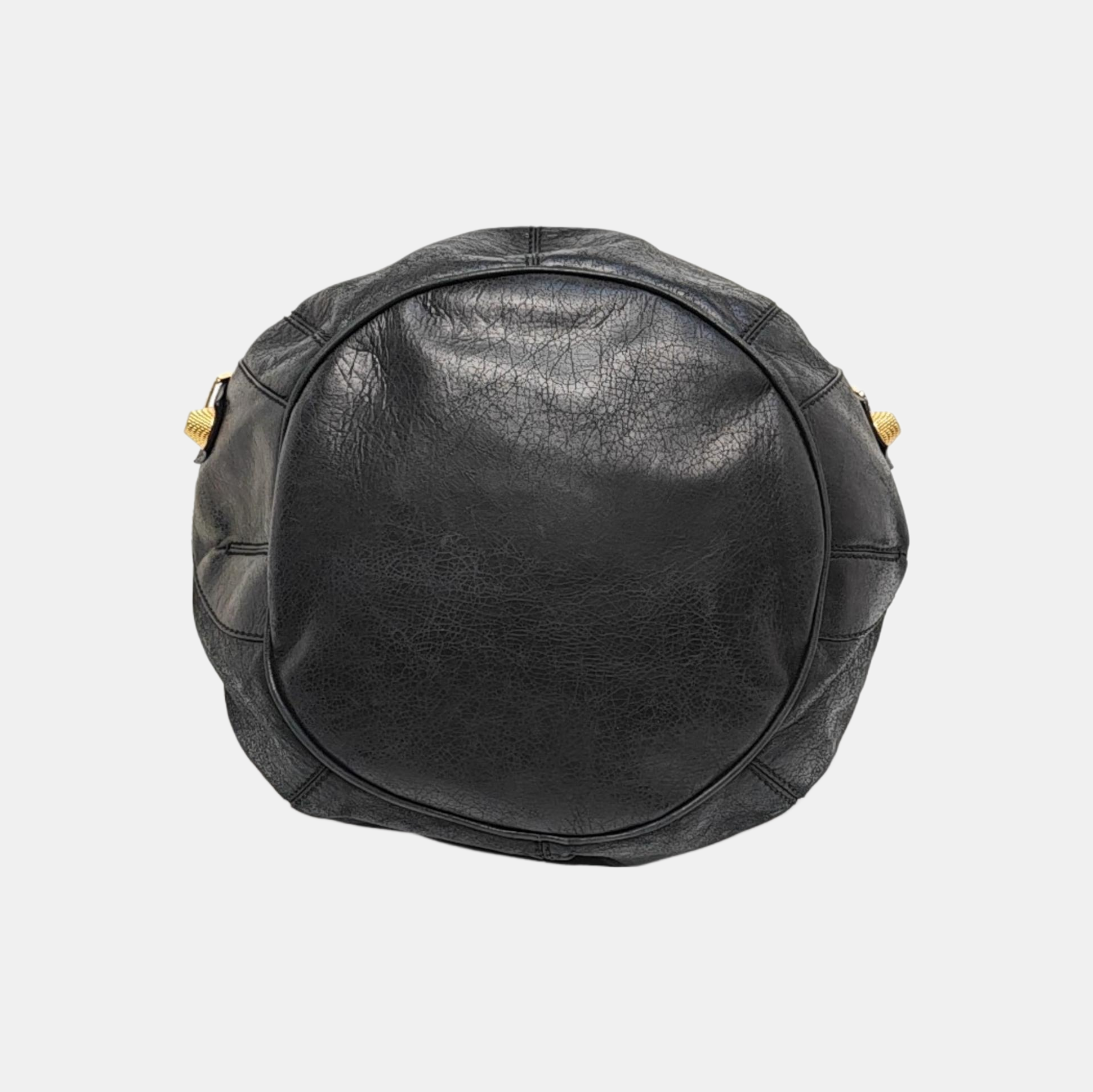 Pompon Bag Calfskin Black