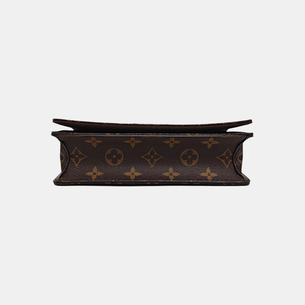 Lily Monogram Coated Canvas Brown