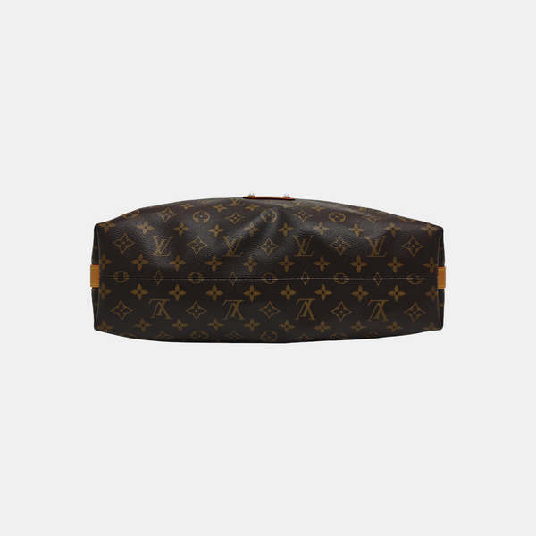 Monogram Coated Canvas Shoulder Bag GM Brown