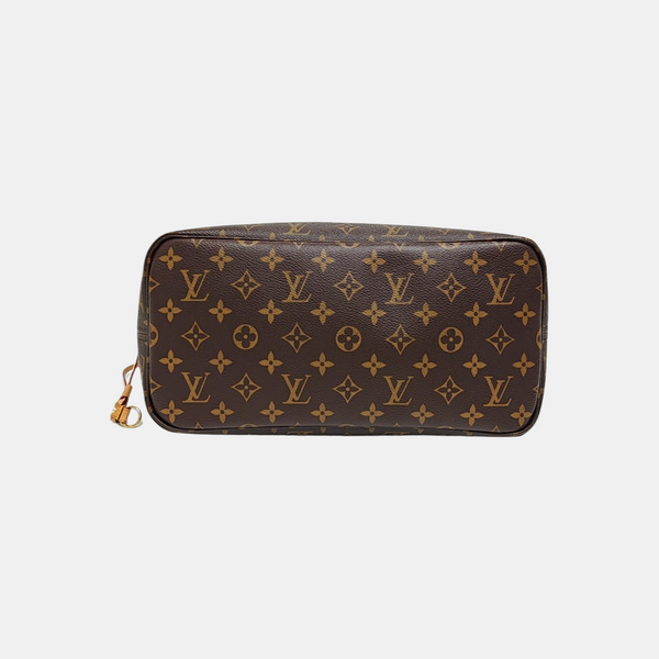 NEVERFULL MM Monogram Coated Canvas Brown