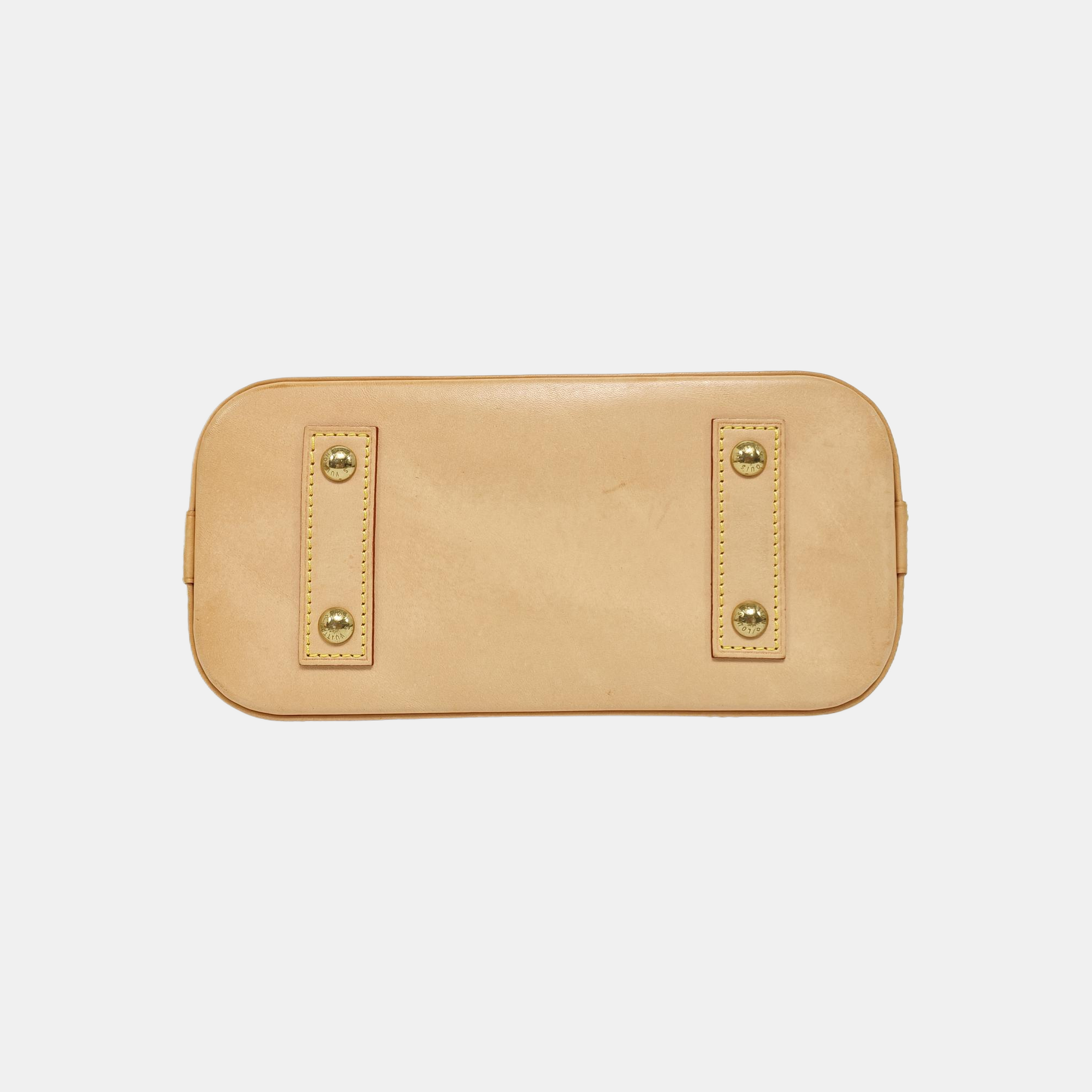 ALMA BB Monogram Coated Canvas Brown