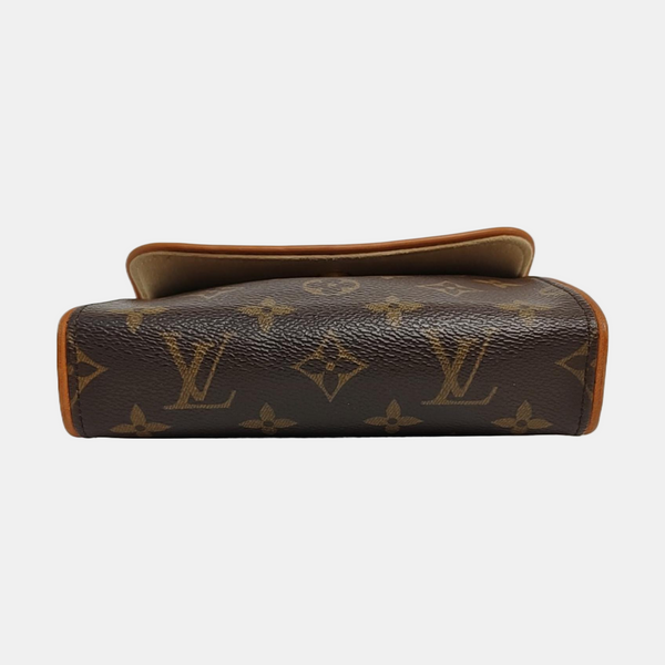 FLORENTINE Monogram Coated Canvas Brown