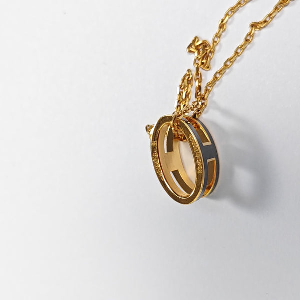 Pop H Metal Gold Necklace