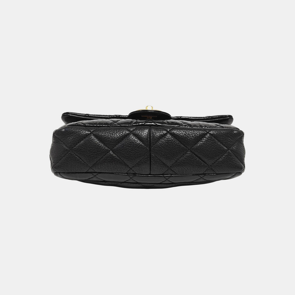 CLASSIC FLAP Quilted Patent Leather Black