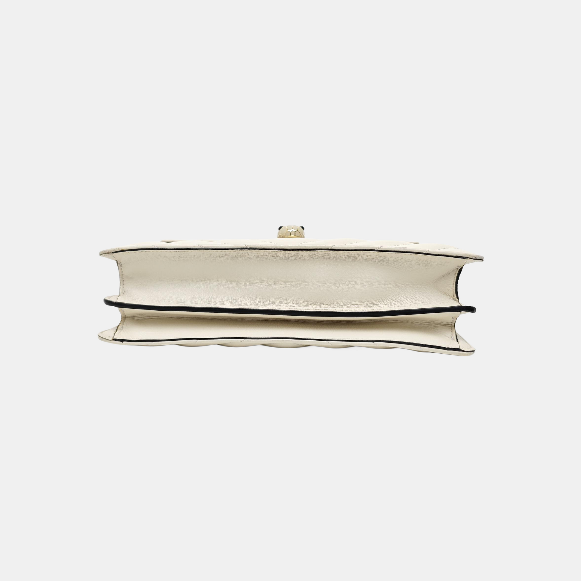 SERPENTI FOREVER Quilted Leather White