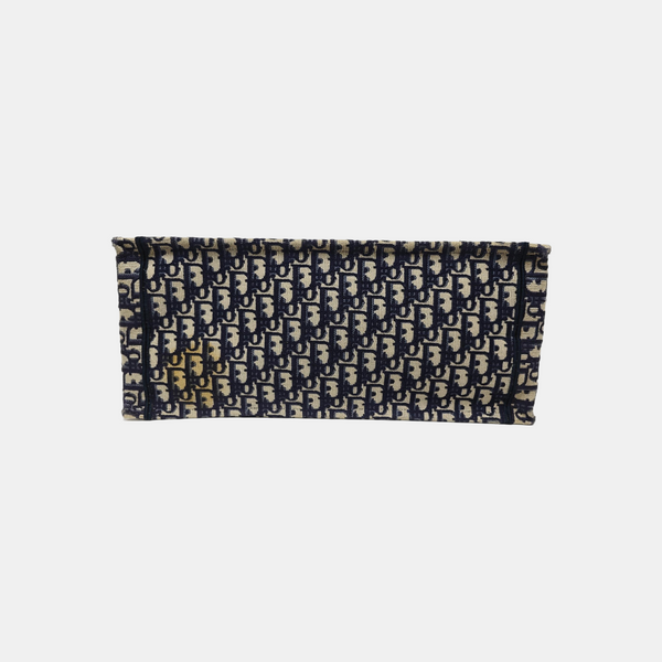 Book Tote Large Oblique Canvas Blue
