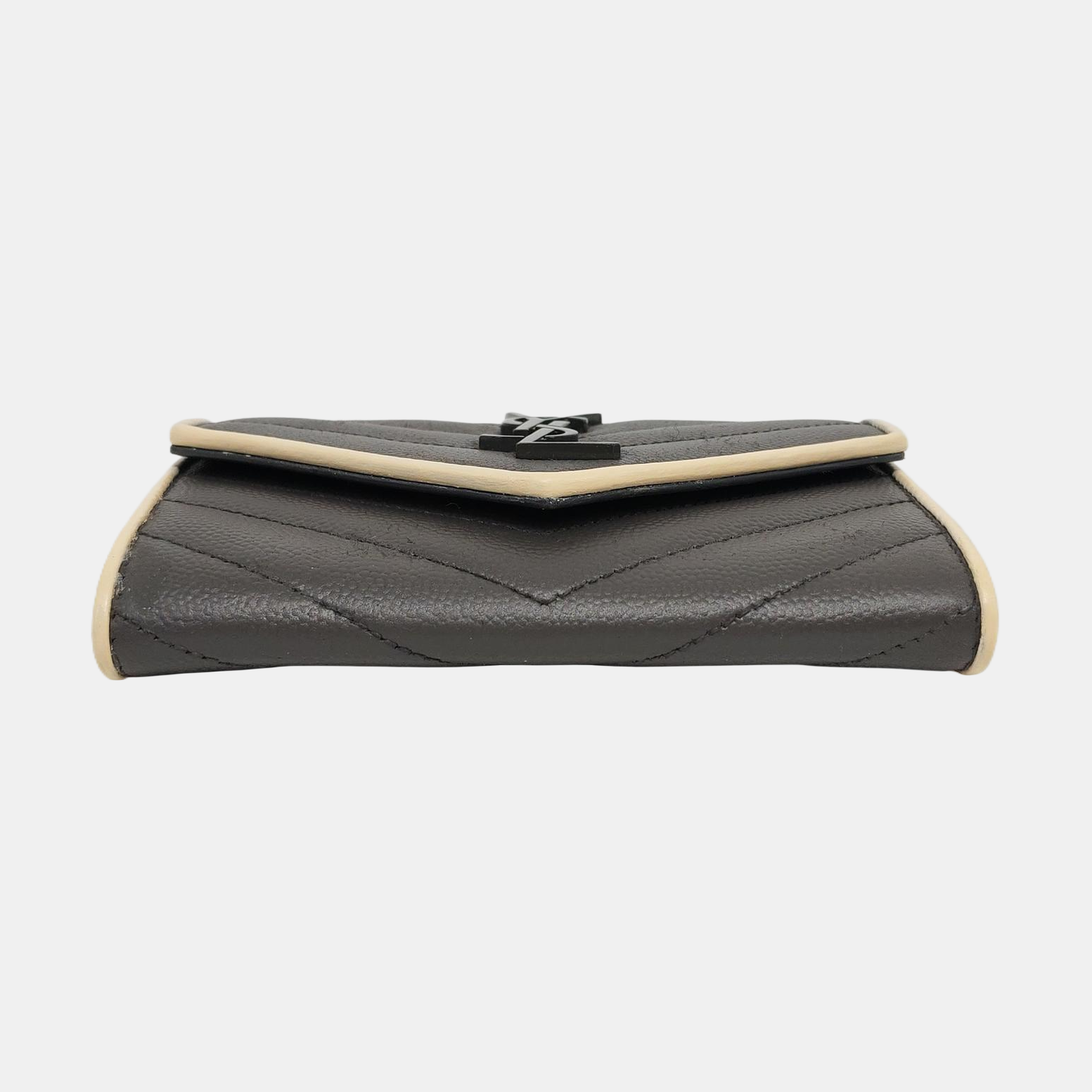 Calfskin Card Holder Gray
