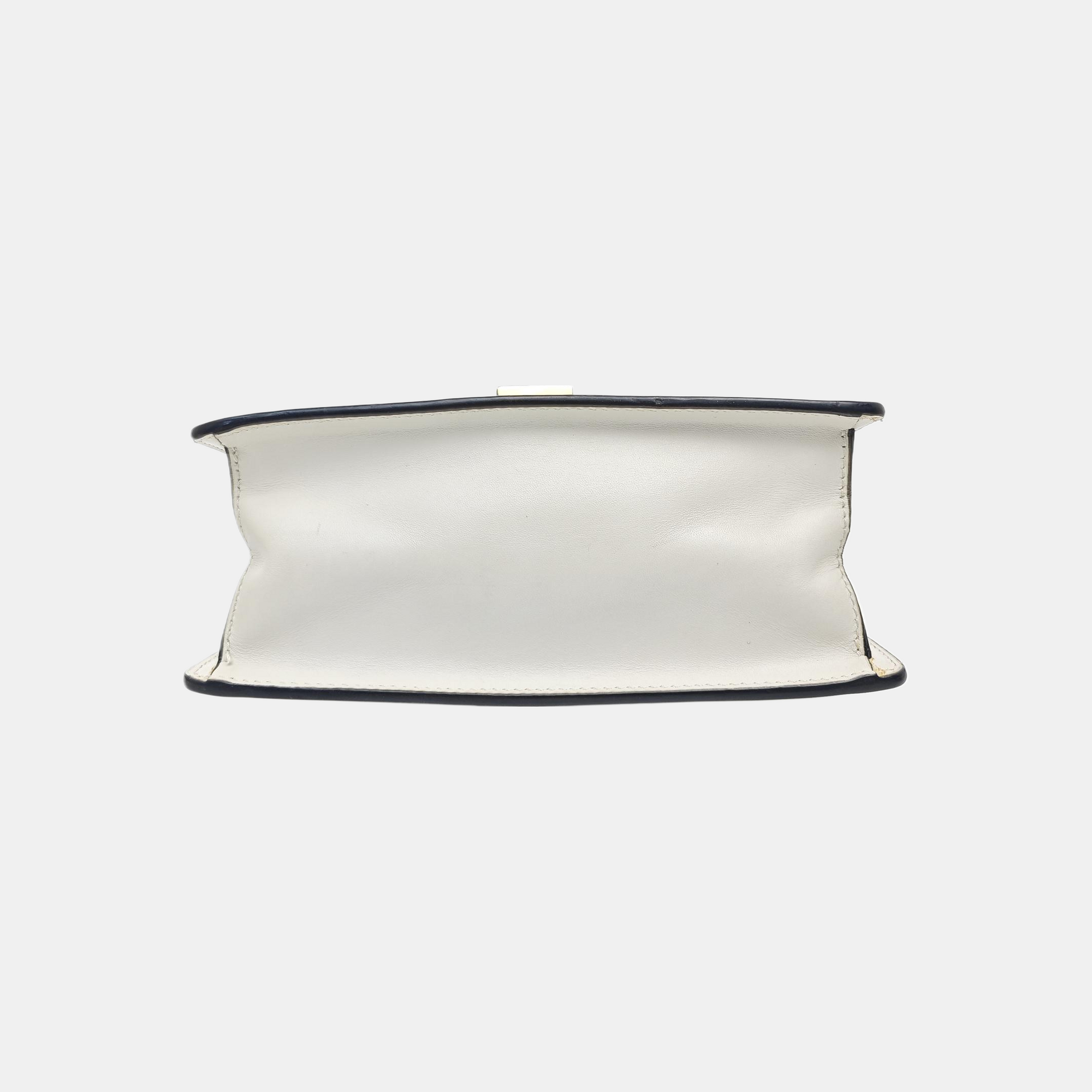 Sylvie Mini Calfskin White