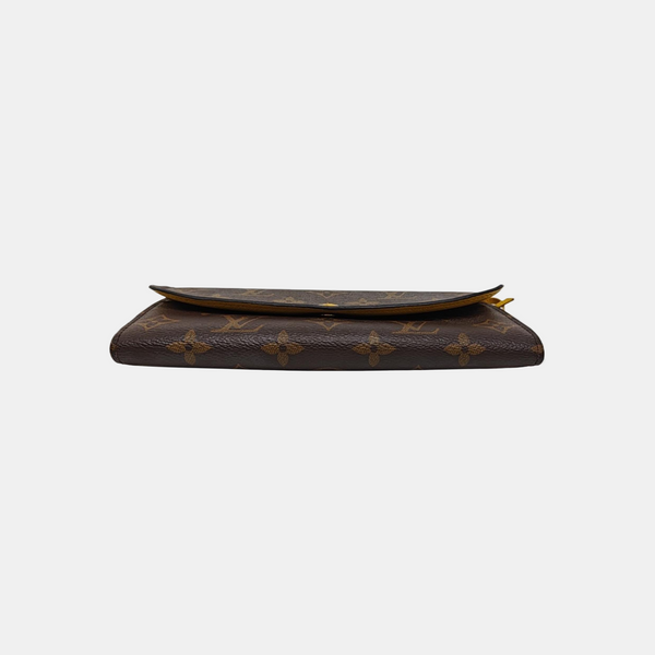 EMILIE Monogram Coated Canvas Brown Wallet