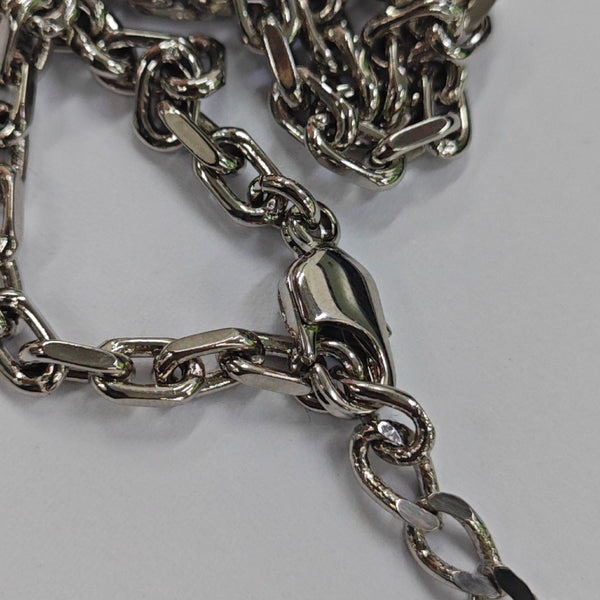 Lock Metal Silver Necklace