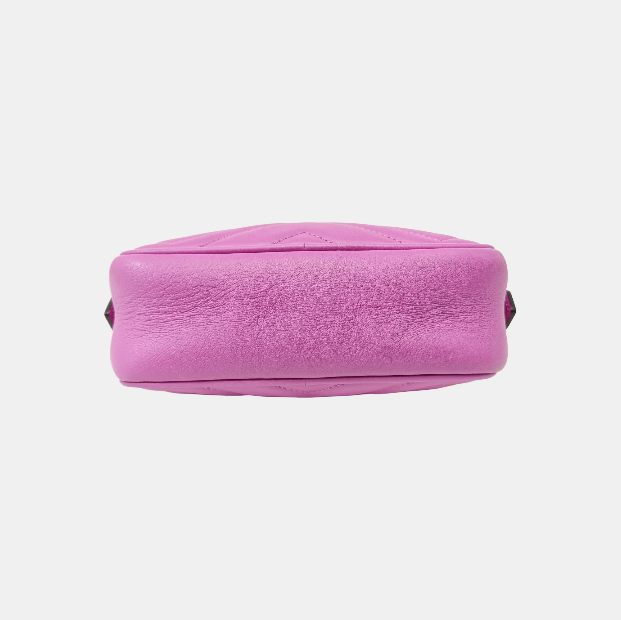 GG Marmont Mini Quilted Calfskin Purple