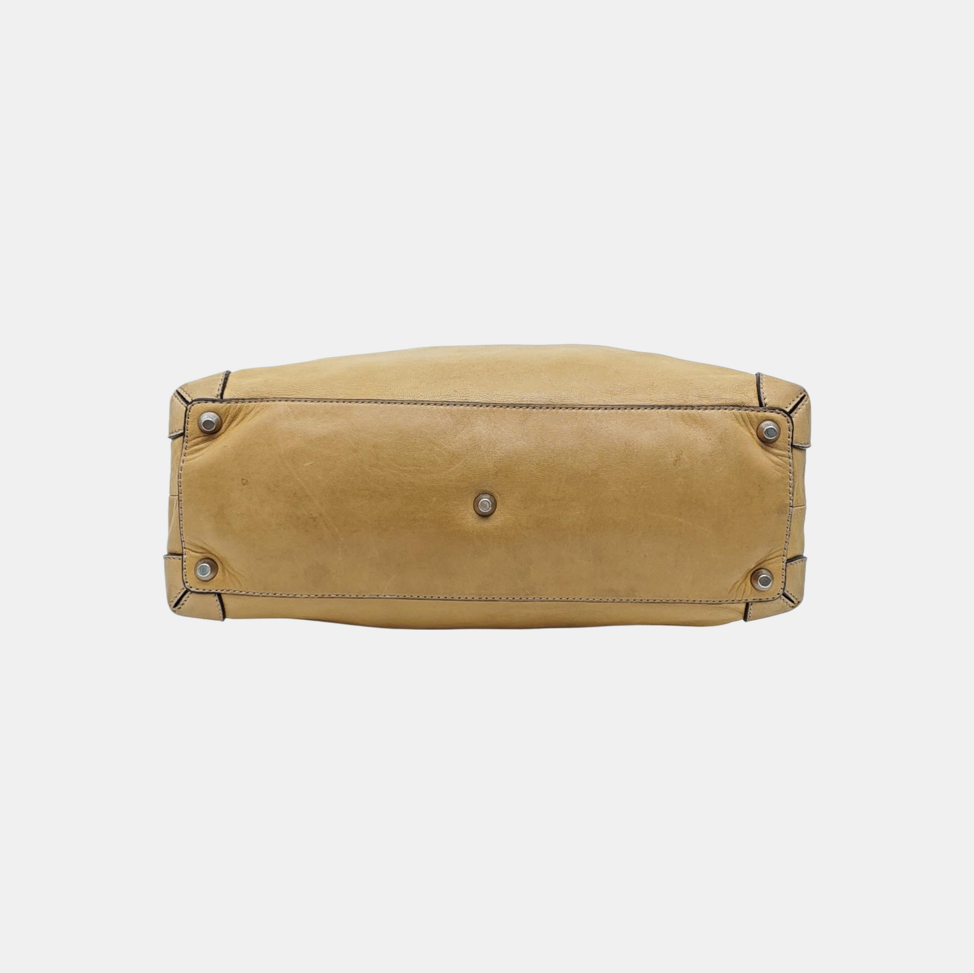 Lambskin Tote Bag Brown