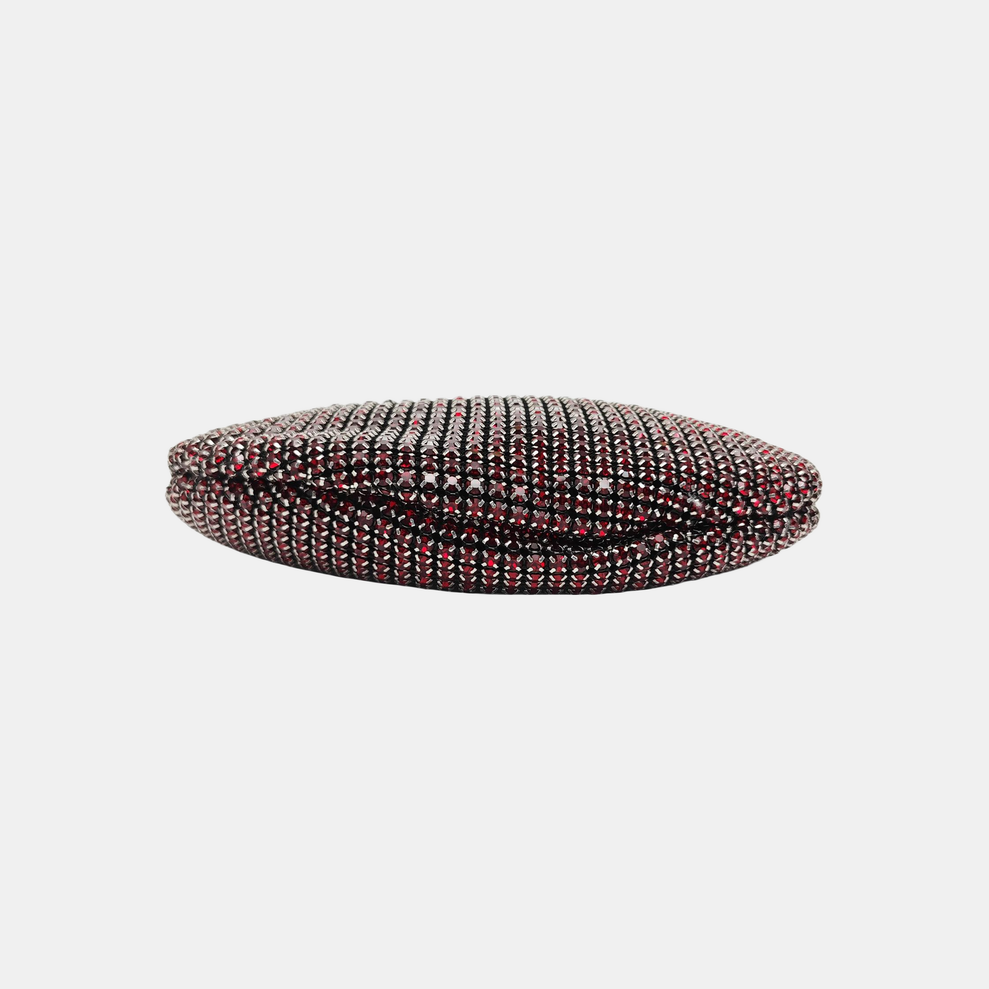 Lab-Grown Diamond Top Handle Bag Red