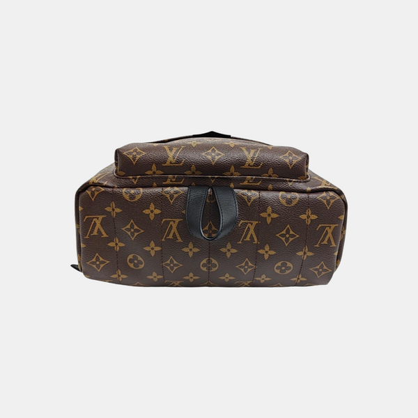 Monogram Coated Canvas Backpack Brown