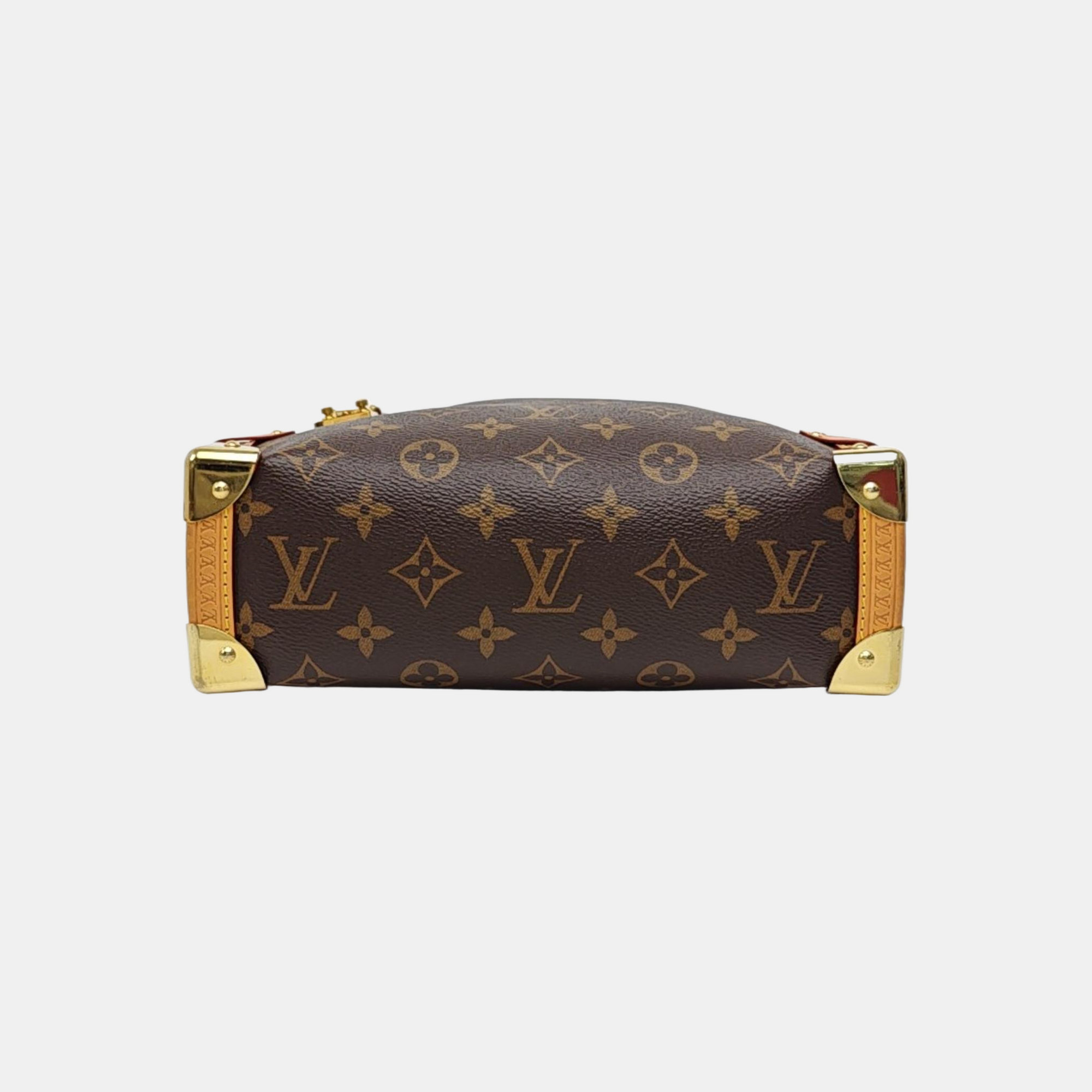 SIDE TRUNK MM Monogram Coated Canvas Brown