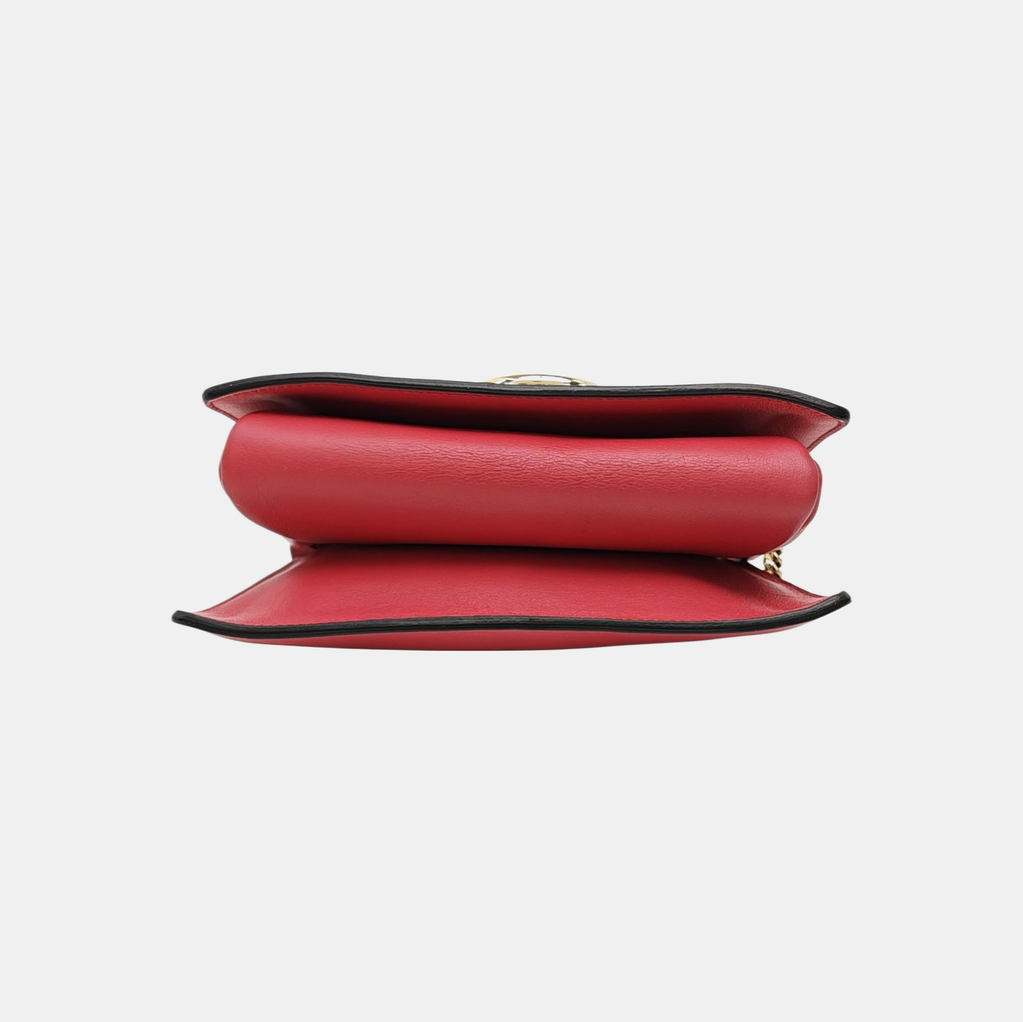 Faye Small Calfskin Red