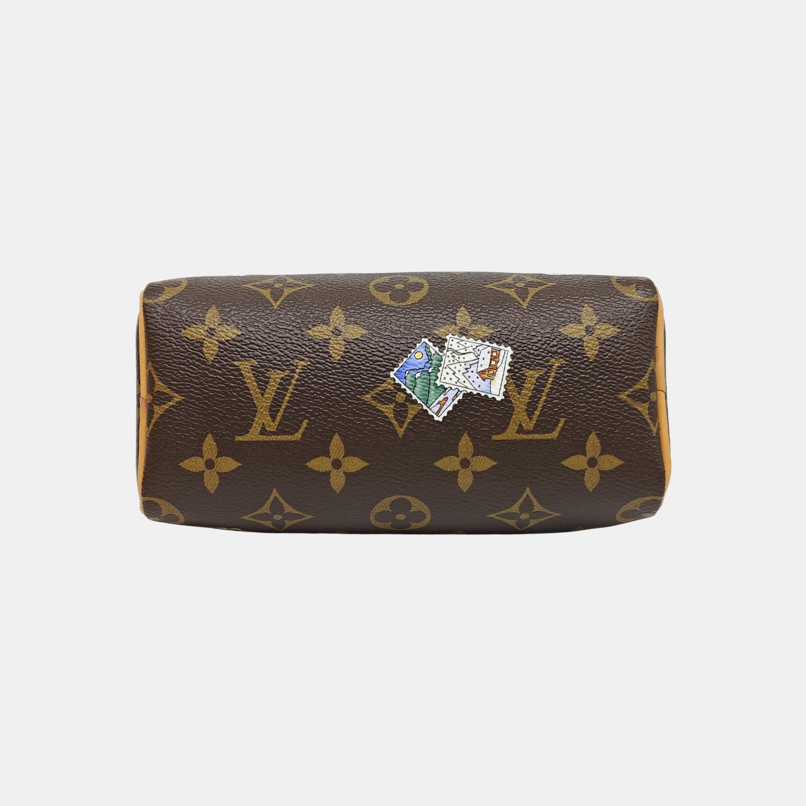 SPEEDY Monogram Coated Canvas Brown