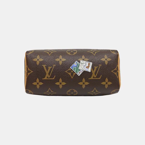SPEEDY Monogram Coated Canvas Brown