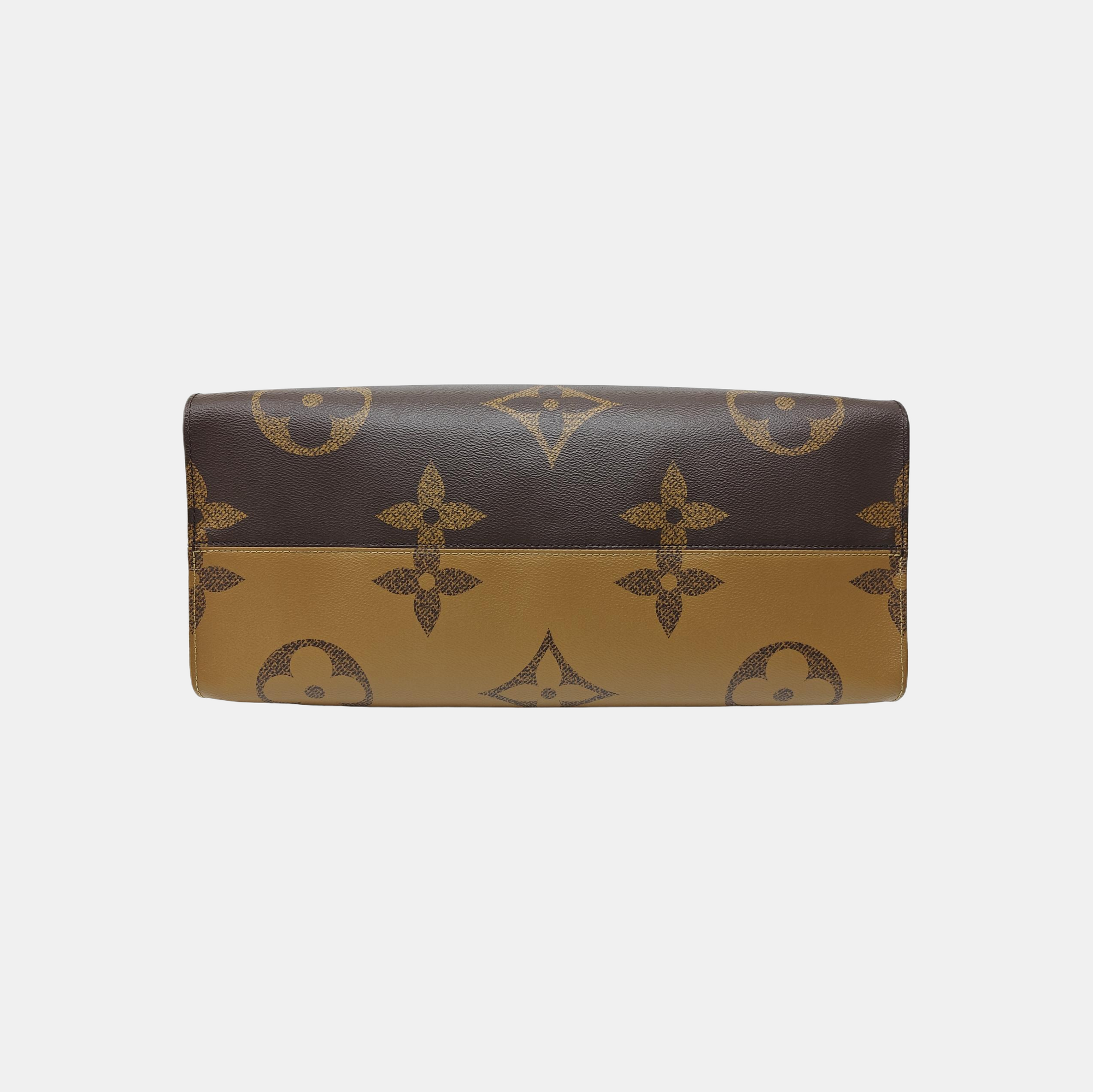 ONTHEGO GM Monogram Coated Canvas Brown