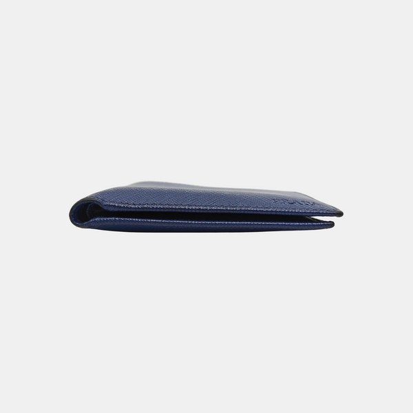 Saffiano Calfskin Card Holder Blue