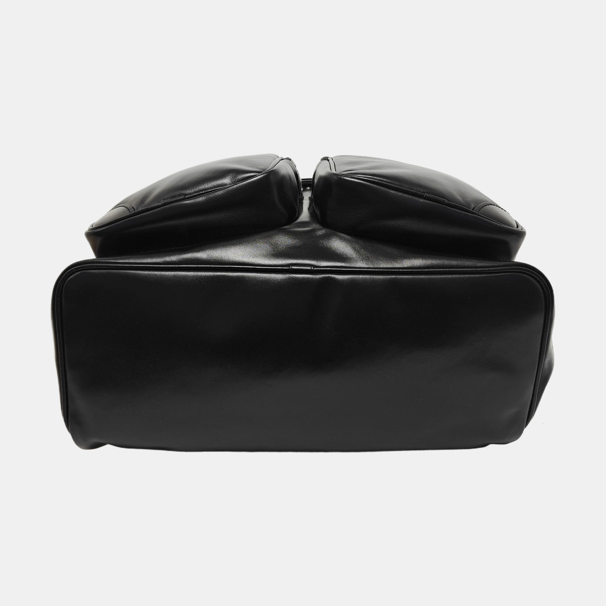 MONTSOURIS CARGO Monogram Calfskin Black