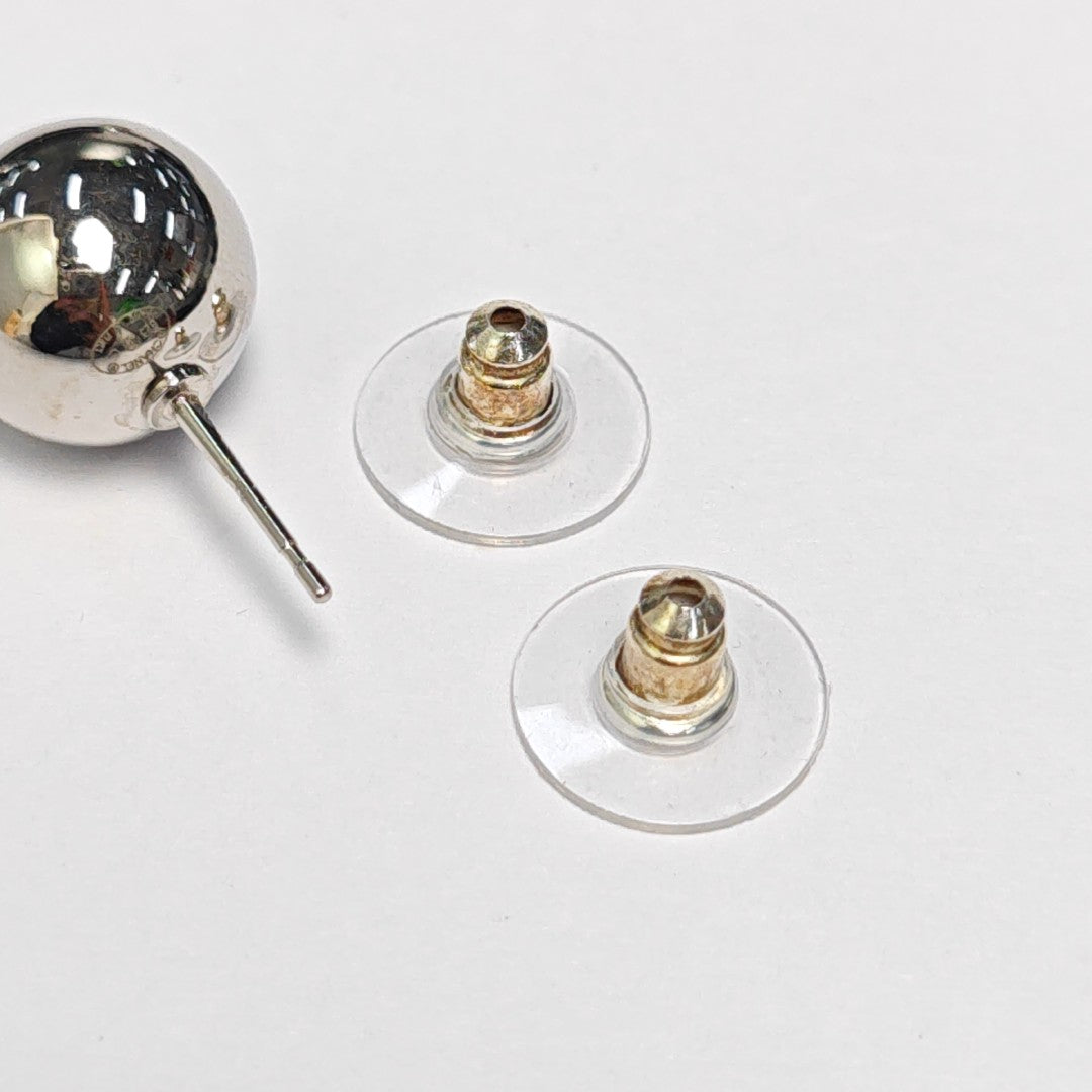 Metal Silver Stud Earrings