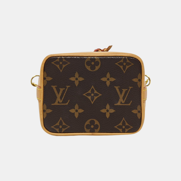 NOÉ Nano Monogram Coated Canvas Brown
