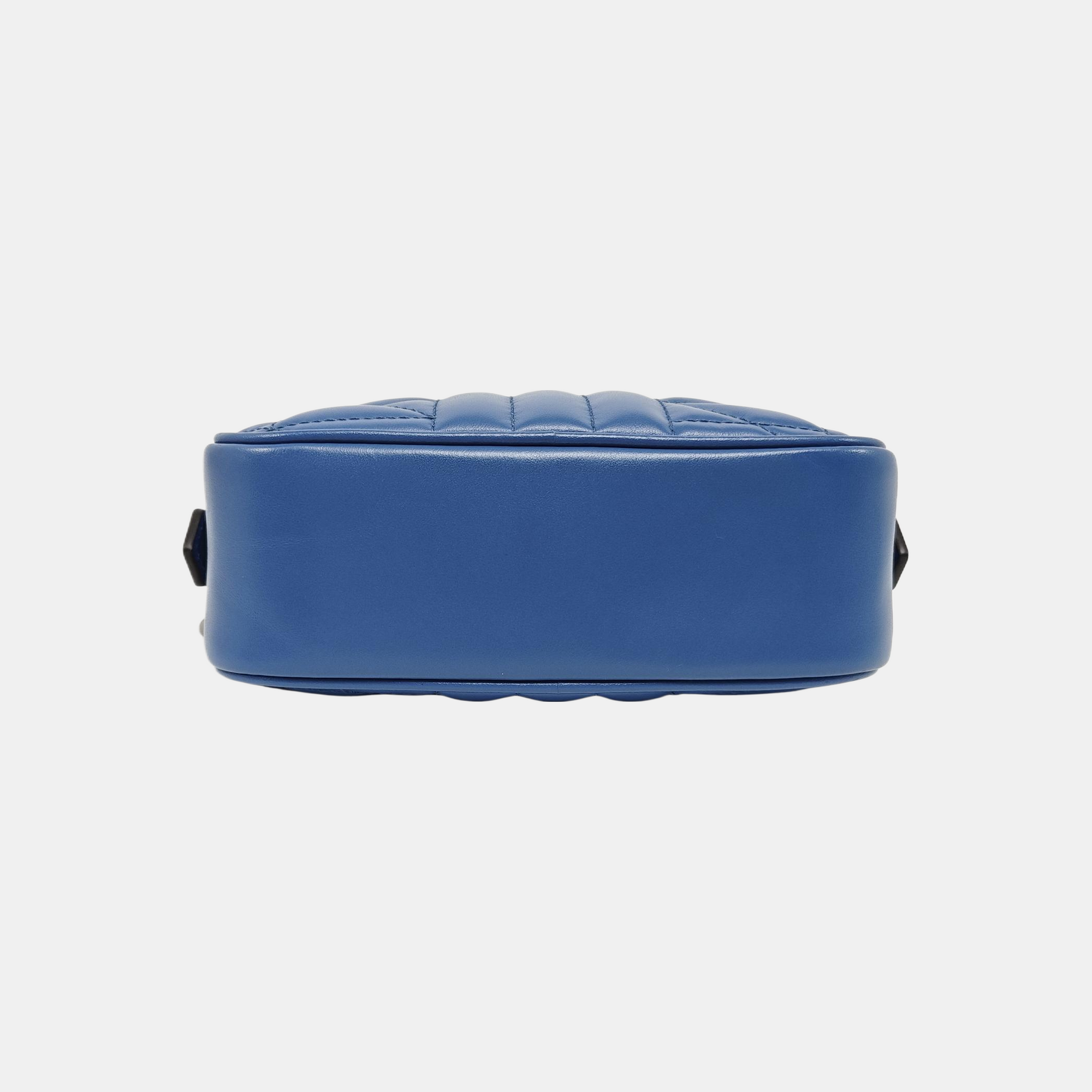 GG Marmont Mini Quilted Calfskin Blue