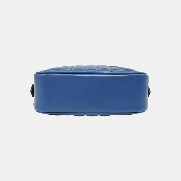GG Marmont Mini Quilted Calfskin Blue
