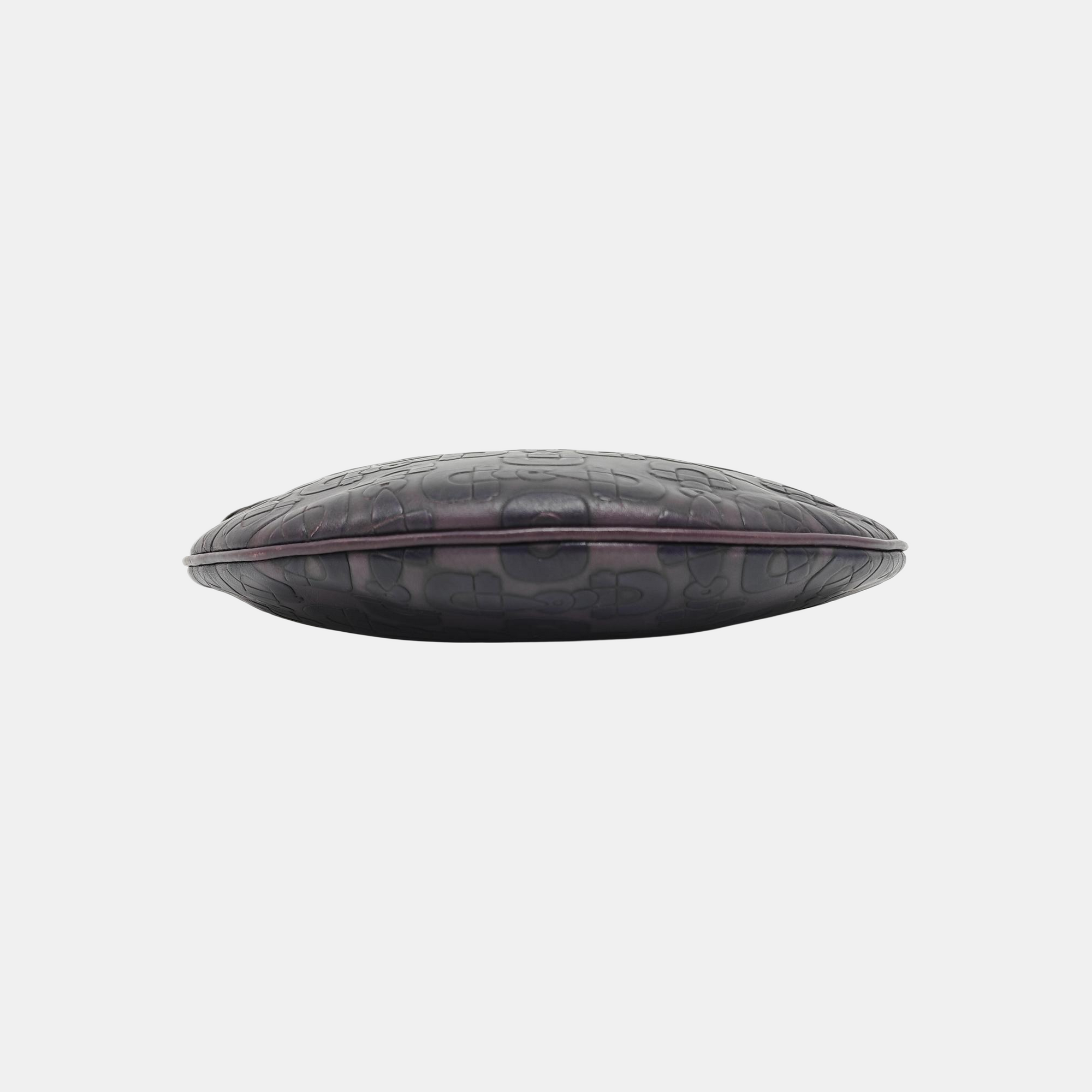 Calfskin Top Handle Bag Purple