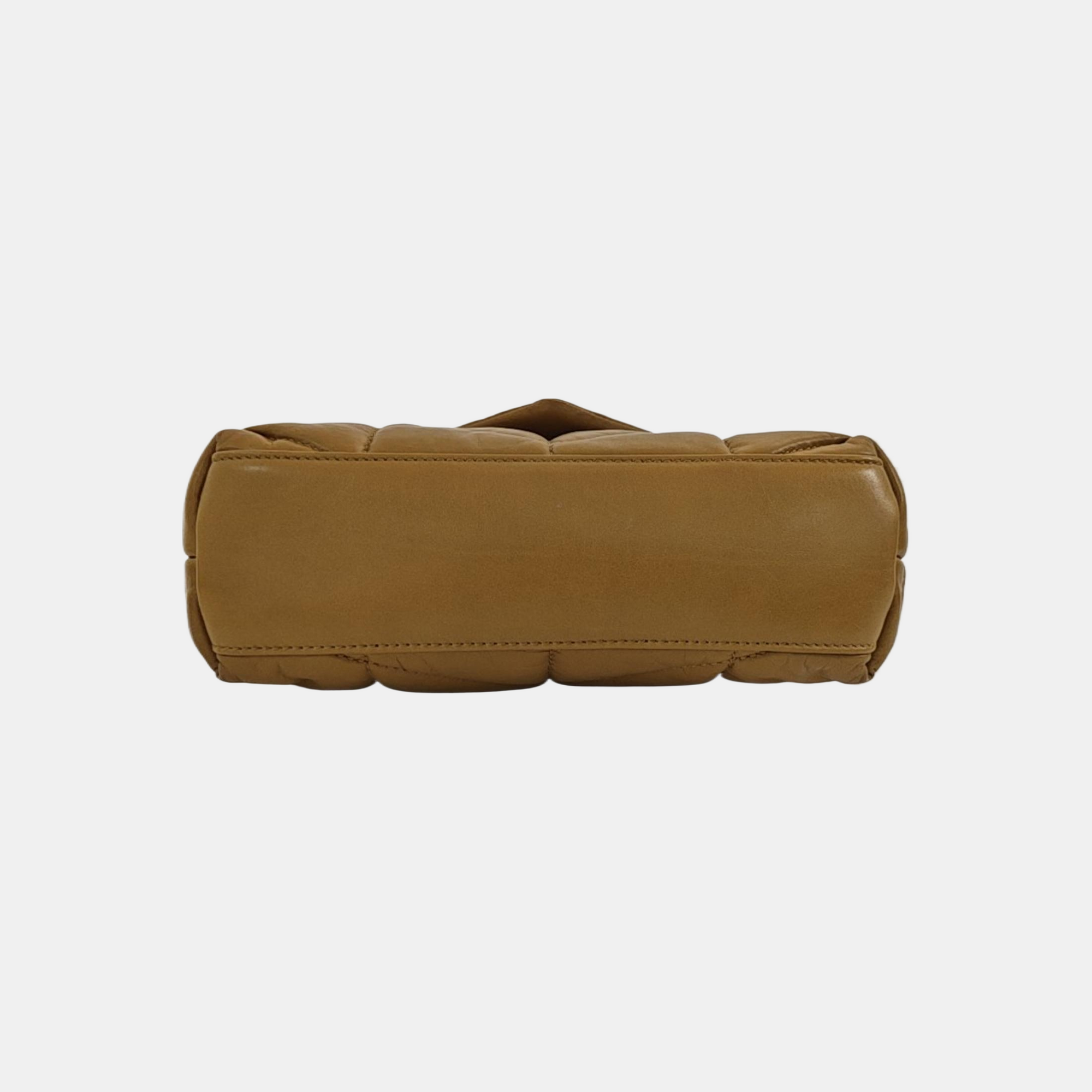 PUFFER TOY Mini Quilted Lambskin Brown
