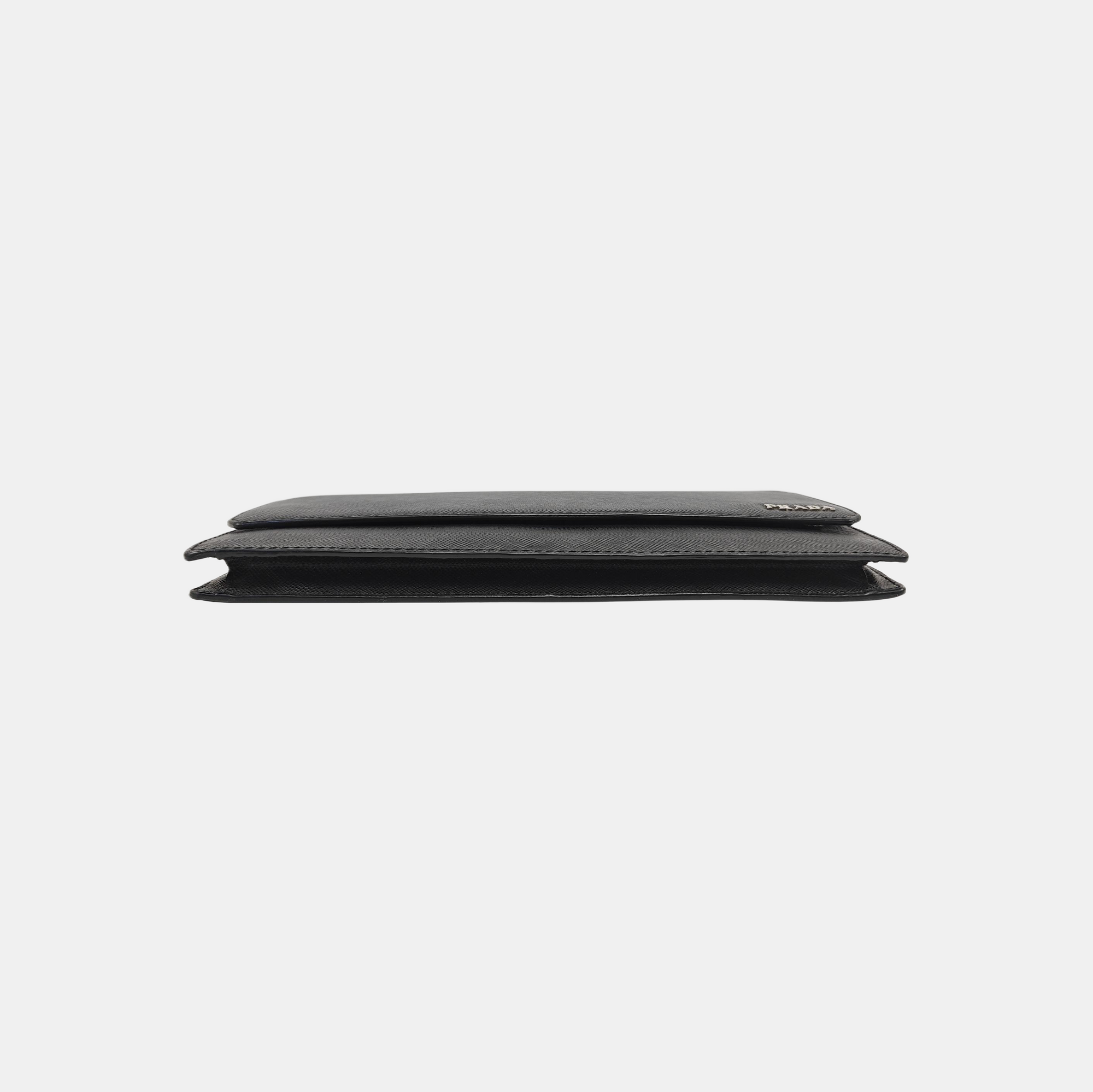 Saffiano Calfskin Wallet Black