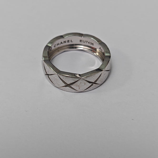 COCOCRUSH 18k White Gold Silver Ring EU 54