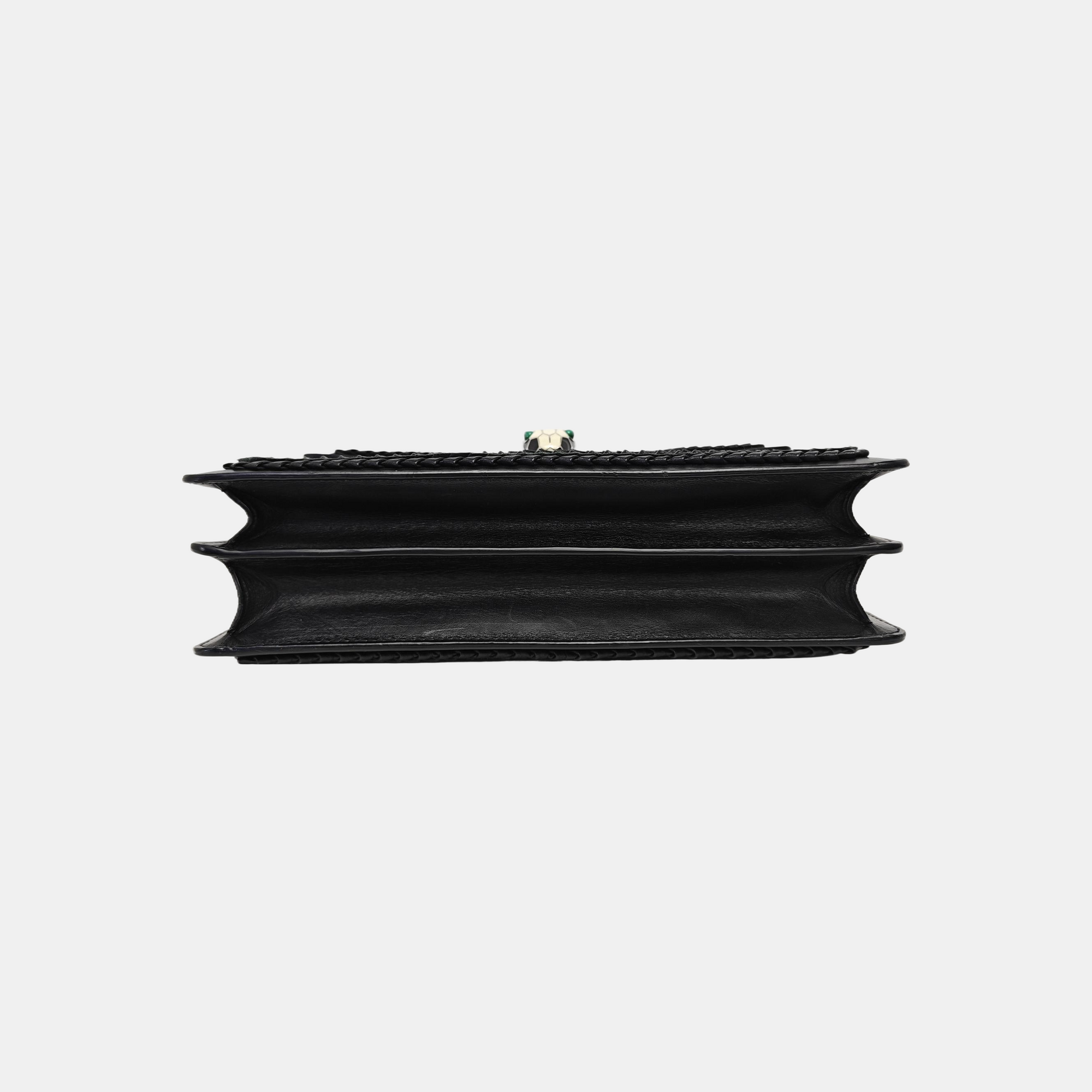 SERPENTI FOREVER Medium Calfskin Black