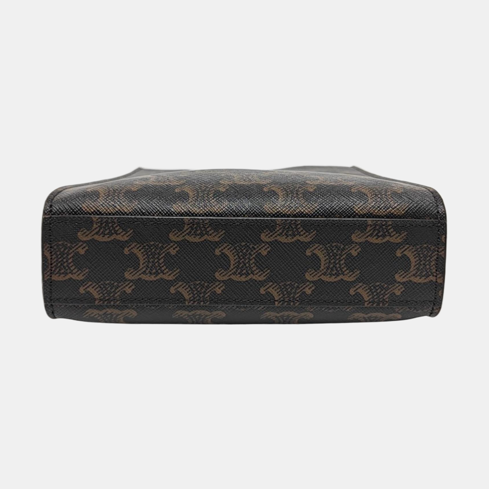 CABAS CELINE Mini Coated Canvas Brown