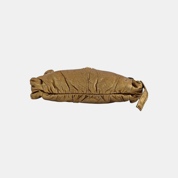 Calfskin Clutch Gold