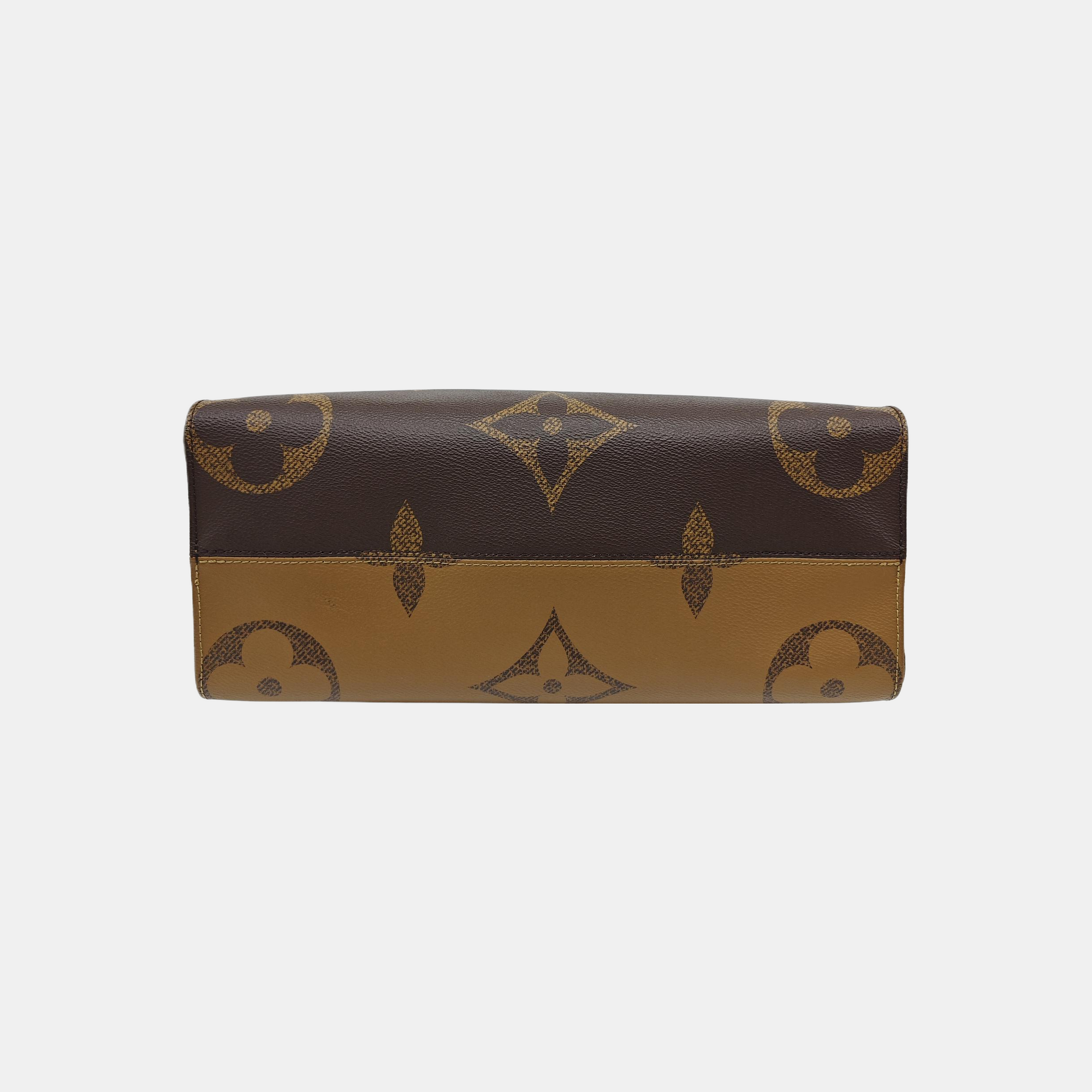 ONTHEGO MM Monogram Coated Canvas Brown