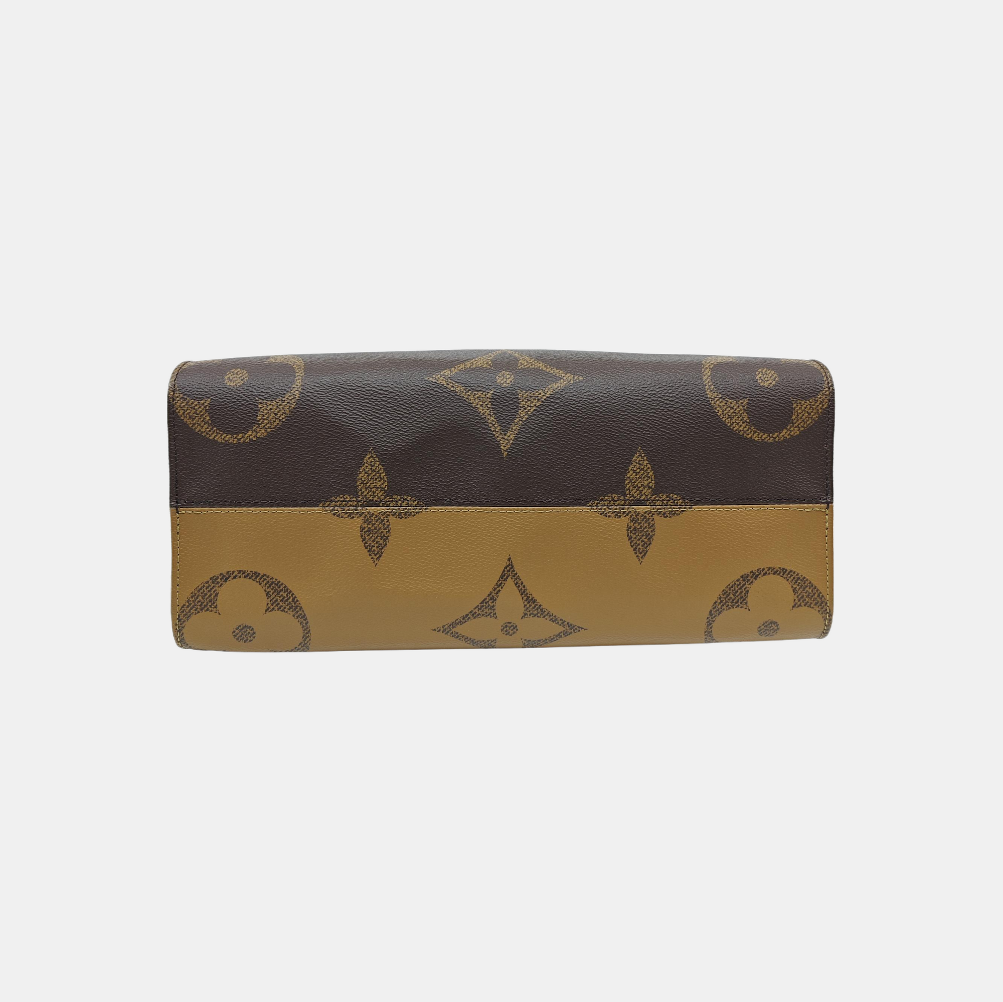 ONTHEGO MM Monogram Coated Canvas Brown