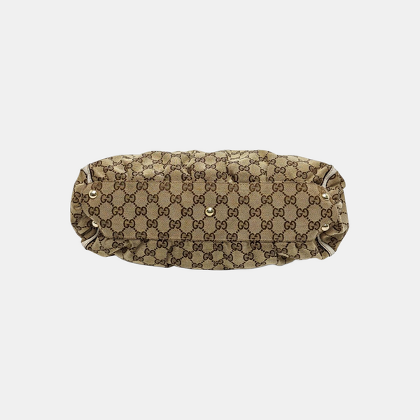Monogram Canvas Tote Bag Brown